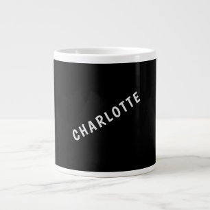 Minimalistische Elegante Klassieke Eigen Naam Prof Grote Koffiekop