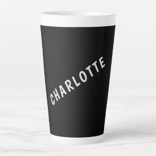 Minimalistische Elegante Klassieke Eigen Naam Prof Latte Mok