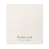 Minimalistische Elegante Klassieke Professional Notitieblok (Voorkant)