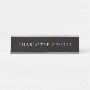 Minimalistische Elegante Klassieke Professioneel S Bureau Naambordje