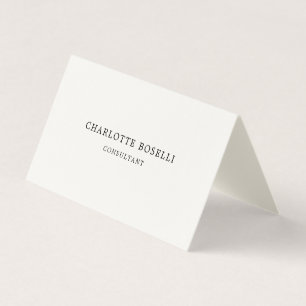 Minimalistische Elegante Klassieke Professionele C Visitekaartje