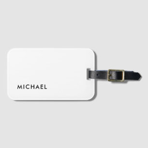 Minimalistische Elegante Klassieke Professionele E Bagagelabel