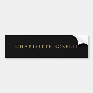 Minimalistische Elegante Klassieke Professionele E Bumpersticker