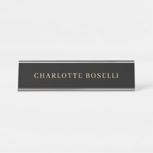 Minimalistische Elegante Klassieke Professionele E Bureau Naambordje