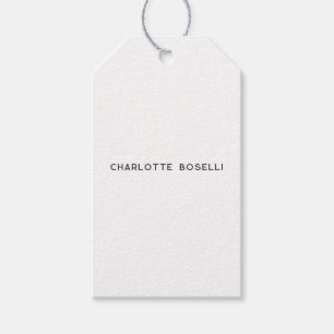 Minimalistische Elegante Klassieke Professionele E Cadeaulabel