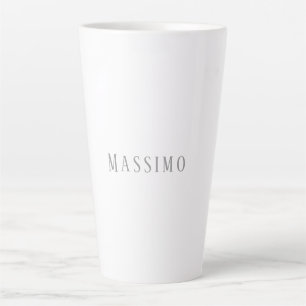 Minimalistische Elegante Klassieke Professionele E Latte Mok