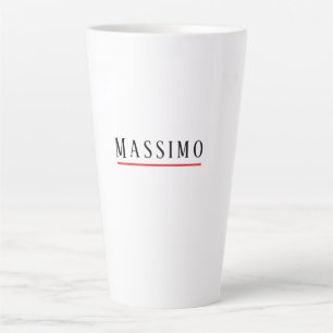 Minimalistische Elegante Klassieke Professionele E Latte Mok