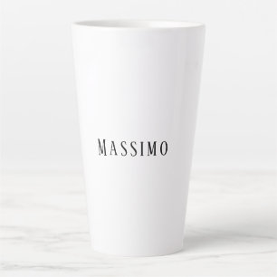 Minimalistische Elegante Klassieke Professionele E Latte Mok