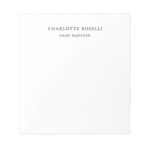 Minimalistische Elegante Klassieke Professionele E Notitieblok