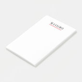 Minimalistische Elegante Klassieke Professionele E Post-it® Notes (Schuin)