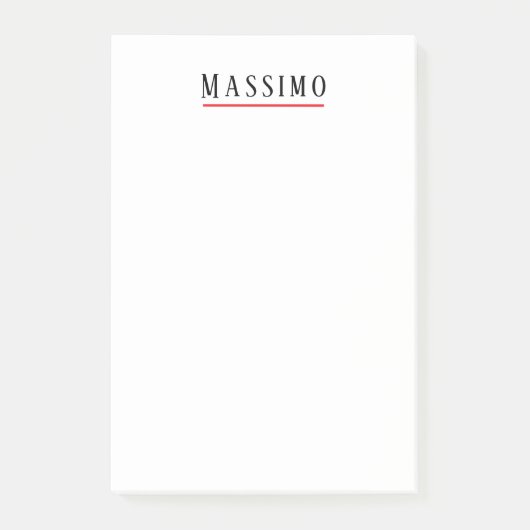 Minimalistische Elegante Klassieke Professionele E Post-it® Notes (Voorkant)