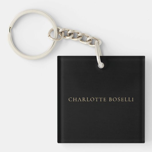 Minimalistische Elegante Klassieke Professionele E Sleutelhanger (voorkant)