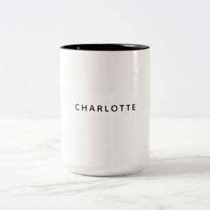 Minimalistische Elegante Klassieke Professionele E Tweekleurige Koffiemok