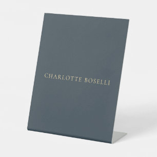 Minimalistische Elegante Klassieke Professionele H Reclamebord Met Voetstuk