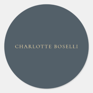 Minimalistische Elegante Klassieke Professionele K Ronde Sticker