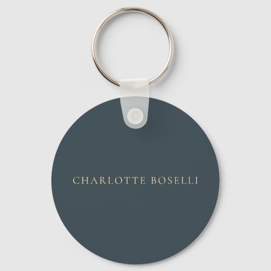 Minimalistische Elegante Klassieke Professionele K Sleutelhanger (Voorkant)