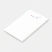 Minimalistische Elegante Klassieke Professionele N Post-it® Notes (Schuin)