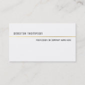 Minimalistische elegante klassieke wit en schone p visitekaartje (Voorkant)