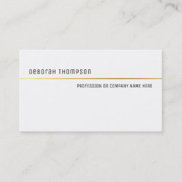 Minimalistische elegante klassieke wit en schone p visitekaartje