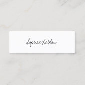 Minimalistische elegante leraar Engels Mini Visitekaartje (Voorkant)