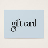 Minimalistische elegante lichtblauwe witte schoonh visitekaartje (Voorkant)