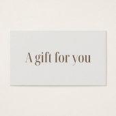 Minimalistische elegante lichte pastelsalon visitekaartje (Voorkant)