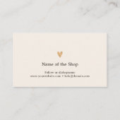 Minimalistische Elegante Luxe Witte Winkel Coupon  (Achterkant)