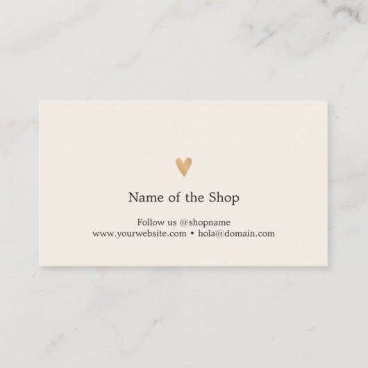 Minimalistische Elegante Luxe Witte Winkel Coupon  (Achterkant)