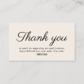 Minimalistische Elegante Luxe Witte Winkel Coupon  (Voorkant)