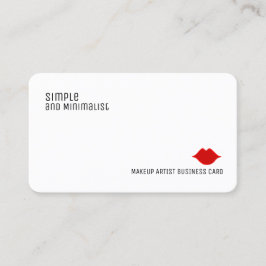 Minimalistische elegante make-up schoonheid visitekaartje