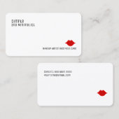 Minimalistische elegante make-up schoonheid visitekaartje (Voorkant / Achterkant)