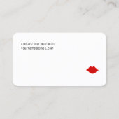 Minimalistische elegante make-up schoonheid visitekaartje (Achterkant)