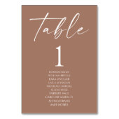 Minimalistische elegante Mocha Mousse bruiloft Kaart (Voorkant)