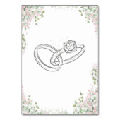 Minimalistische elegante moderne bruiloft Tafel Ka Kaart (Achterkant)