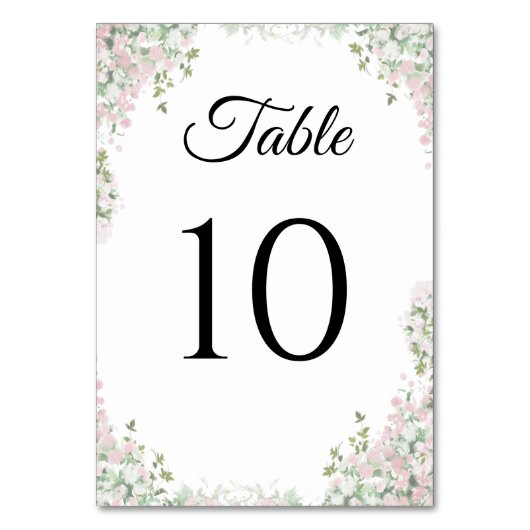 Minimalistische elegante moderne bruiloft Tafel Ka Kaart (Voorkant)