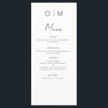 Minimalistische elegante moderne huwelijksreceptie menu<br><div class="desc">Introductie van onze minimalistische zwart-wit moderne huwelijksmenu, een verfijnde en elegante toevoeging aan uw huwelijksdecor dat het moderne ontwerp perfect in evenwicht brengt met tijdloze verfijning. Gemaakt met precisie en oog voor minimalistische esthetiek, zijn deze menu's ontworpen om uw eetervaring te verhogen en een blijvende indruk te geven op uw...</div>