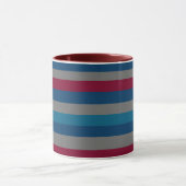 Minimalistische Elegante Moderne kunst Mok (Midden)