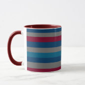 Minimalistische Elegante Moderne kunst Mok (Links)