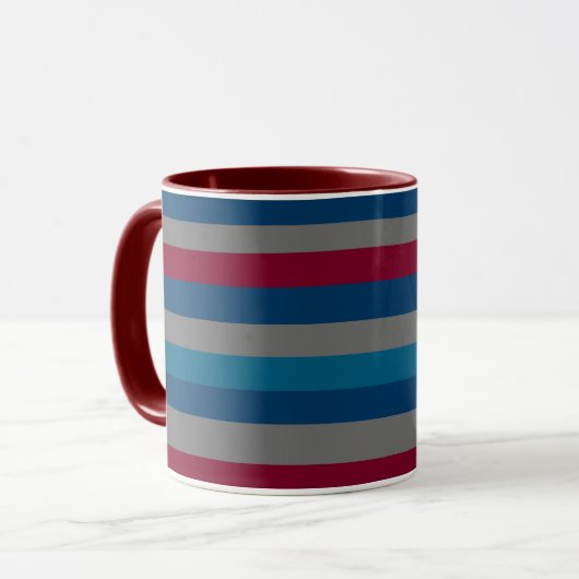Minimalistische Elegante Moderne kunst Mok (Voorkant links)