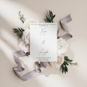 Minimalistische Elegante Moderne Trouw  Kaart