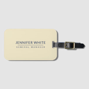 Minimalistische elegante moderne vlakte bagagelabel