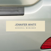 Minimalistische elegante moderne vlakte bumpersticker (Op auto)