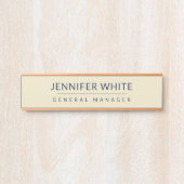 Minimalistische elegante moderne vlakte deurbordje (Voorkant)