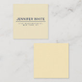 Minimalistische elegante moderne vlakte informatiekaartje (Voorkant / Achterkant)