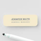 Minimalistische elegante moderne vlakte naamplaatje (In situ)