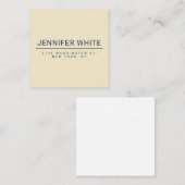 Minimalistische elegante moderne vlakte notitiekaartje (Voorkant / Achterkant)