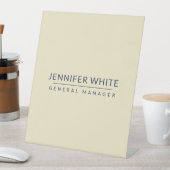 Minimalistische elegante moderne vlakte reclamebord met voetstuk (Insitu)