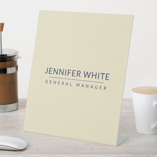 Minimalistische elegante moderne vlakte reclamebord met voetstuk (Insitu)