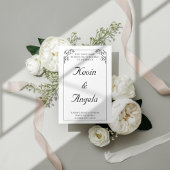 Minimalistische elegante moderne wieden kaart