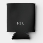 Minimalistische Elegante Monogram Blikjeskoeler (Voorkant)